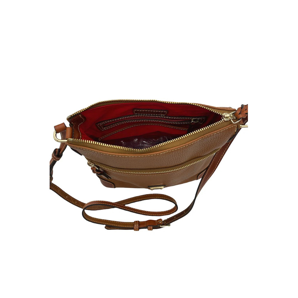 Dooney & Bourke Pebble Leather Crossbody Caramel - Picture 4 of 4